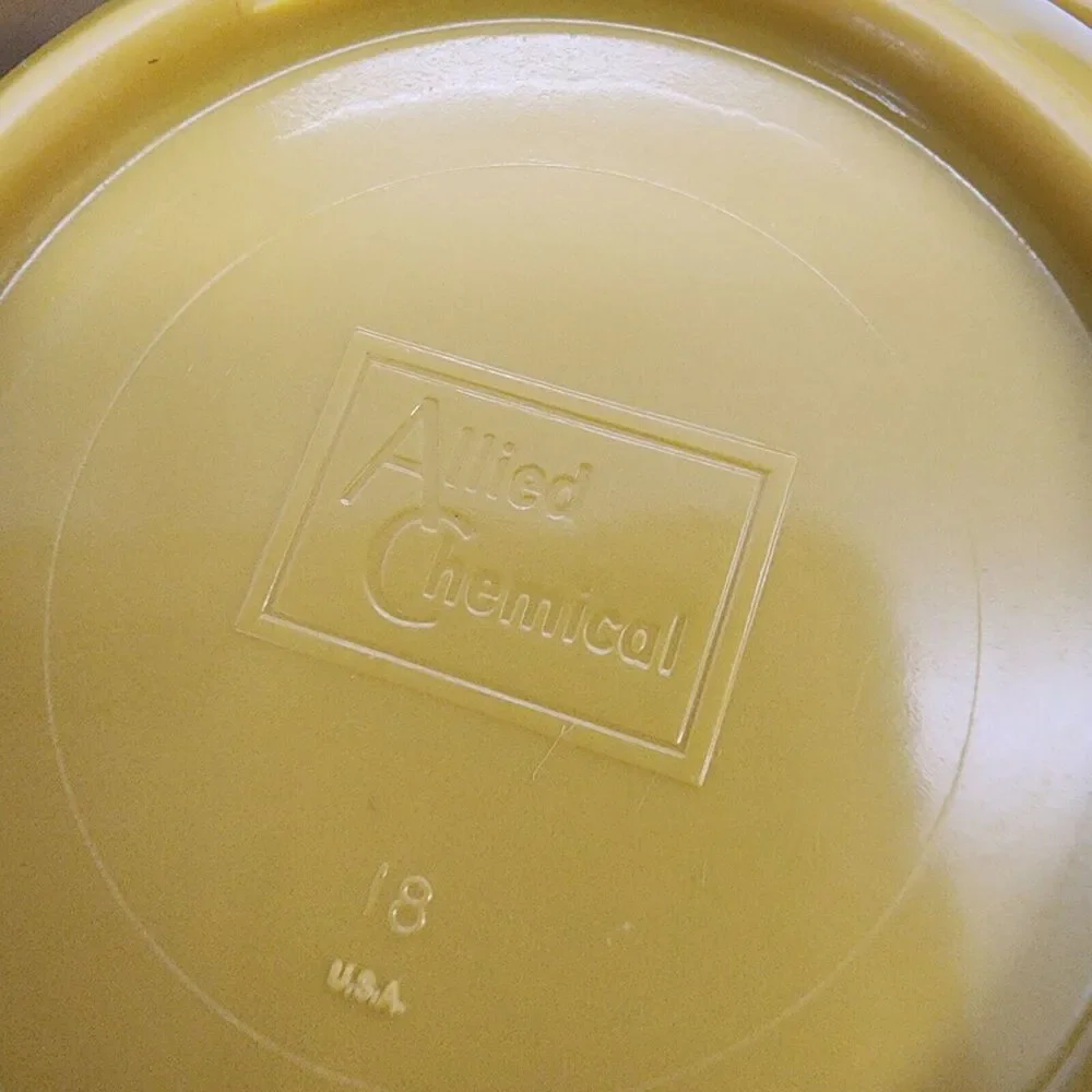 Vintage Melamine Coffee Cups Bowls Plates Harvest Yellow 24 Ct Allied Chemical